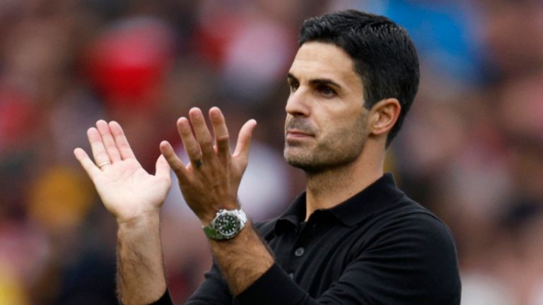 Arsenal's manager Mikel Arteta