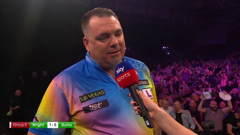 Stowe Buntz shared how much his win over his idol Peter Wright meant to him