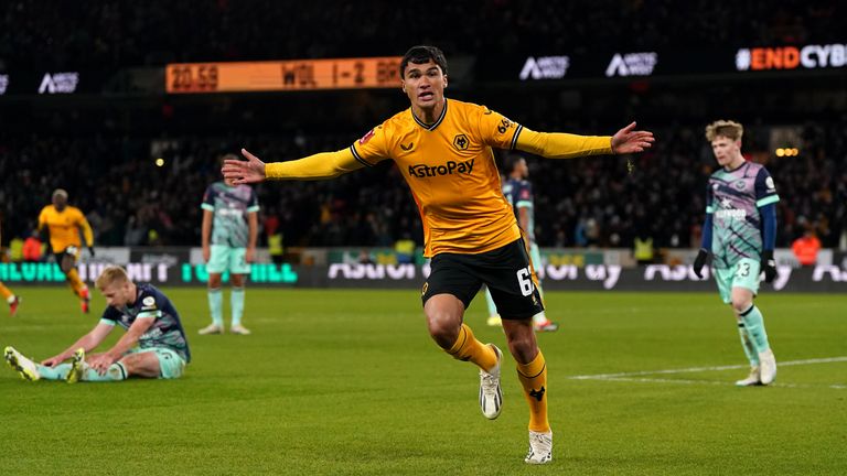 Nathan Fraser hit Wolves' second equaliser