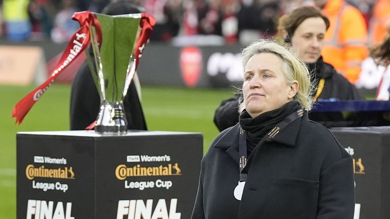 Emma Hayes' Chelsea lost to Arsenal in the Conti Cup around two weeks ago