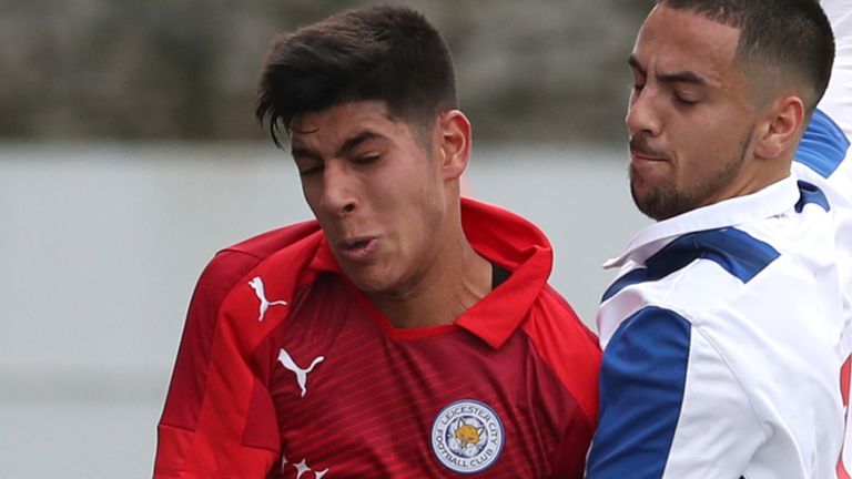 Sim Thandi battles Porto's Rui Pires in the 2016 UEFA Youth Champions League