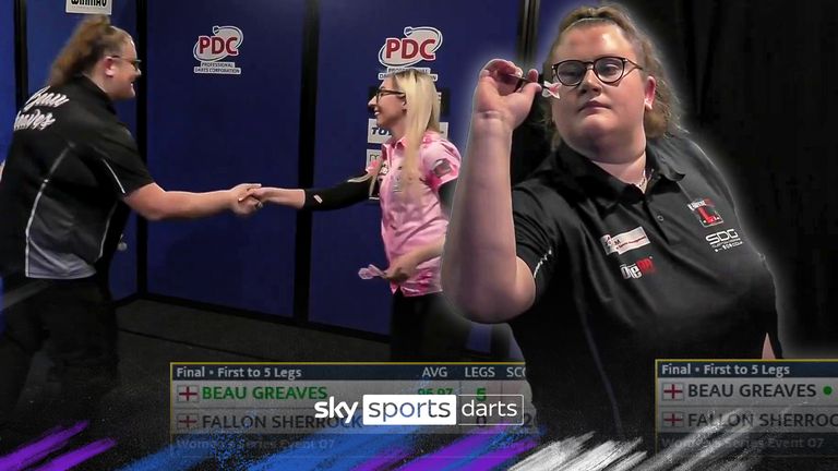 Beau Greaves defeated Fallon Sherrock to win the Women's Series Event Seven without dropping a single leg in the whole tournament